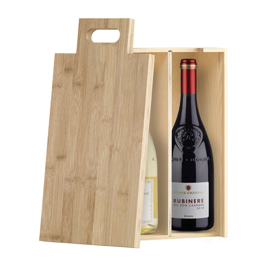 Geschenkbox aus Holz inkl. Wein
